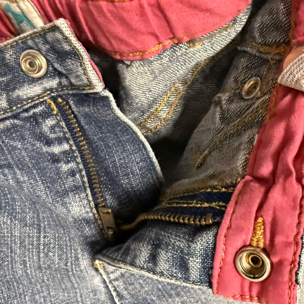 Vintage Gap Denim Toddler Girls Embroidered Horse Jeans 2 Years Farm Y2K Animals - Picture 9 of 12